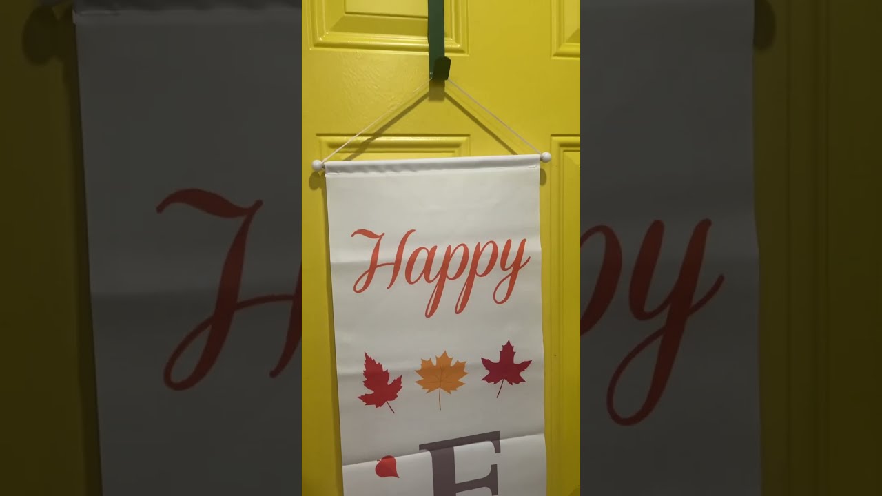 Fall Decor Happy Porch Banners For Decorations Indoor And Outdoor Welcome Sign