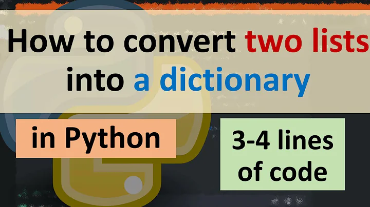 How to convert two lists into a dictionary in Python