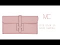 Hermes Jige Elan 29 Rose Sakura Clutch Bag Swift Leather • MIGHTYCHIC •