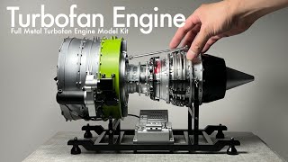 Building a Turbofan Engine Model Kit  Full Metal Turbofan Engine Aircraft Jet Engine Model