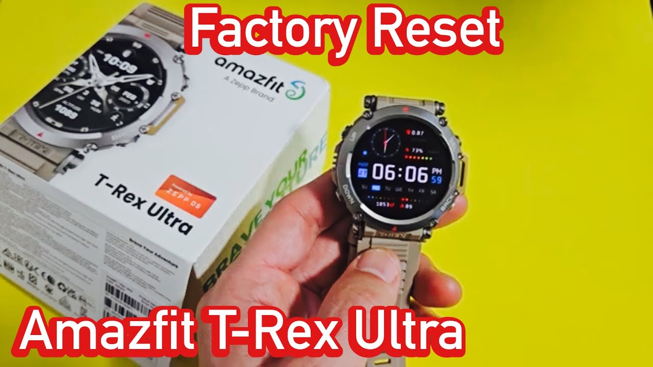 Amazfit T-Rex Ultra: How to Factory Reset back to Original Factory