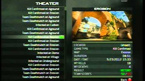 Mw3 Theater Mode Glitch