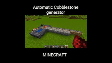 Minecraft Automatic Cobblestone Generator #short