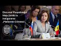 Discursul Președintelui Maia Sandu la inaugurarea „Platformei Crimeea” (ENG), 23 august 2021