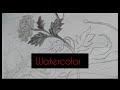 Day-5 of watercolor painting | Flower section paint process #art #greentaramaa#watercolor  