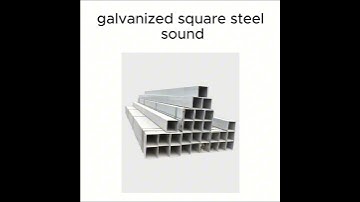 Thumbnail of metal pipe vs galvanized square steel sound #galvanizedsteel