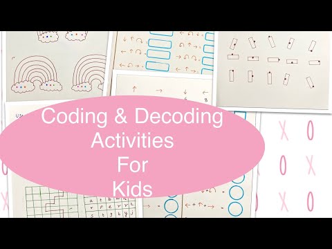 Coding and Decoding Activities For Kids | Logical Reasoning | 3-5 years | DIY | FREE PRINTABLE