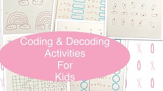 Coding and Decoding Activities For Kids | Logical Reasoning | 3-5 years | DIY | FREE PRINTABLE