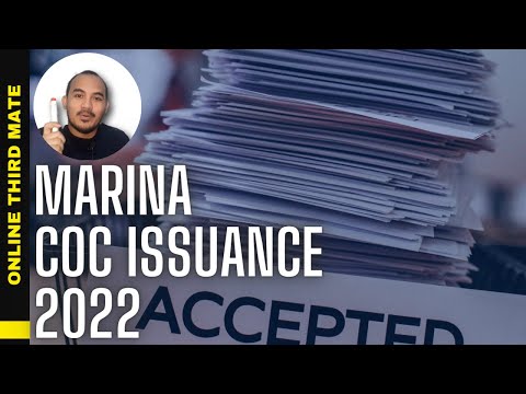 How to file MARINA COC using MISMO in 2022 (Certificate of Competency)