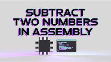 EMU8086 Assembly Language | Write a Program to Subtract 2 Numbers and Display Result on Screen