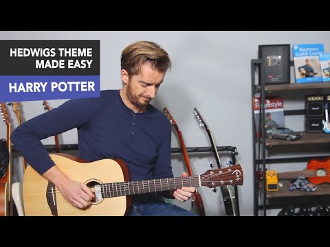 Harry Potter Theme Guitar Lesson - Very EASY Tutorial Melody Only