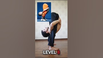 The hardest Shaolin poses lvl 1 to 8 #workout #training #shaolin #challenge
