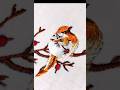 Bird hand embroidery on handkerchief #embroidery #hanky #bird #diy #trending #viralvideo