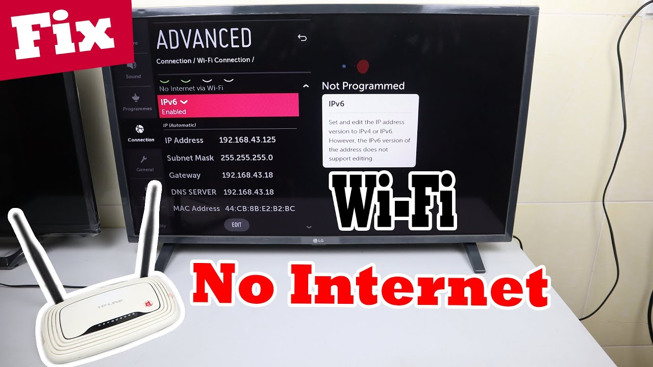 How To Fix LG TV Wi Fi Connected But No Internet YouTube