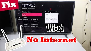 How to Fix LG TV WiFi Connected But No Internet
