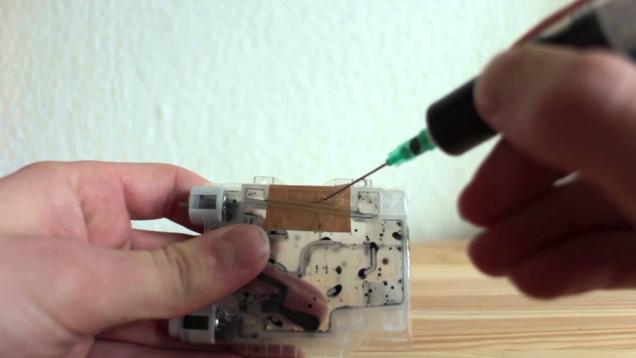 Druckerpatrone Ohne Spezialwerkzeug Befullen Youtube