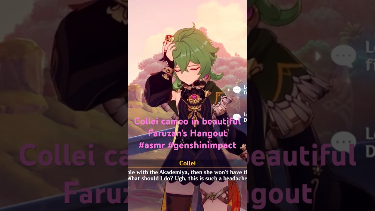 ASMR Collei in #genshinimpact going through it