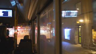 Sweden, Stockholm, Bus 4 Night Ride From Fridhemsplan To Hornstull
