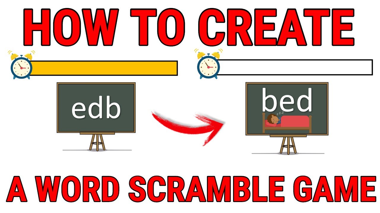 word scramble for presentation