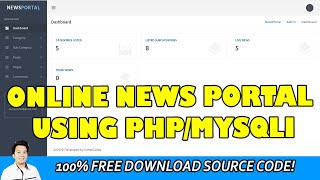 Online News Portal using PHP/MySQLi | Free Download Source Code screenshot 1