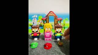 Lego Mario and Lego Peach Want  to returned  their suit #shorts #funny #mario #asmr #toys  #fyp B23