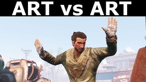 Fallout 4 - Synth Art vs Human Art - Meeting Of Two Arts - Random Encounter