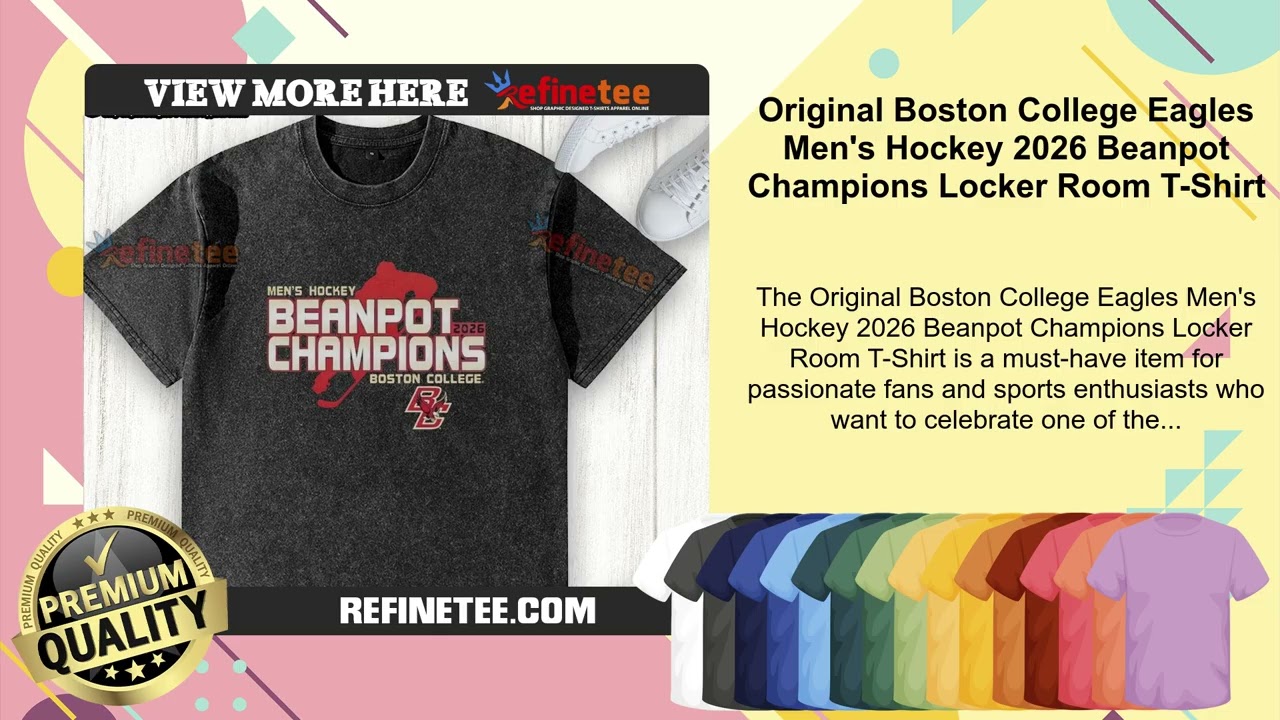 Original Boston College Eagles Men's Hockey 2026 Beanpot Champions
