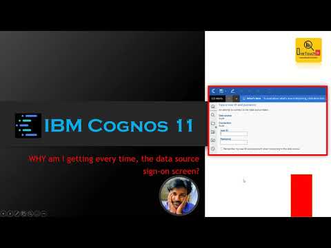 IBM Cognos 11 - Troubleshoot | Prompts Data Source Logon Every-time while running  | OneTouchBI