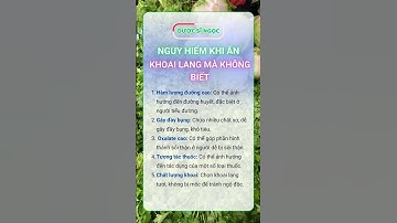 Cảnh Báo: Nguy Hiểm Khi Ăn Khoai Lang Mà Không Ai Biết | Dược sĩ Ngọc #duocsingoc #dsngoc #shorts