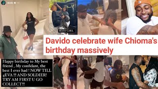 Davido celebrate Wife Chioma's birthday massively with 30bg, chioma birthday surprise party