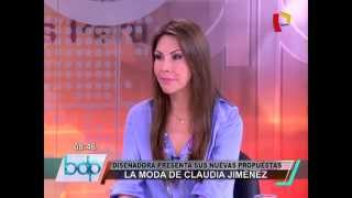 Claudia Jiménez entrevista en Buenos Días Perú (19/11/14)