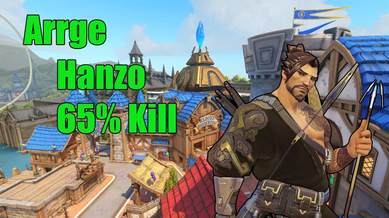 Hanzo Gameplay - Arrge Best Hanzo EU 42 ELIMINATIONS -Pro Overwatch Season 15