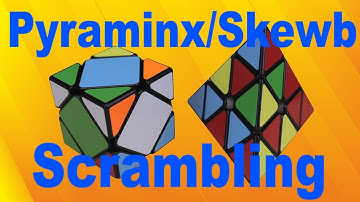 How to Scramble Pyraminx & Skewb [WCA Notation]