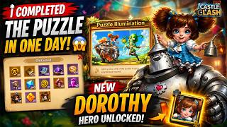 I Completed the Puzzle in ONE DAY 😱 NEW Dorothy Hero Unlocked | Castle Clash screenshot 4