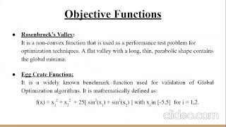 CS 5800 - Particle Swarm Optimization