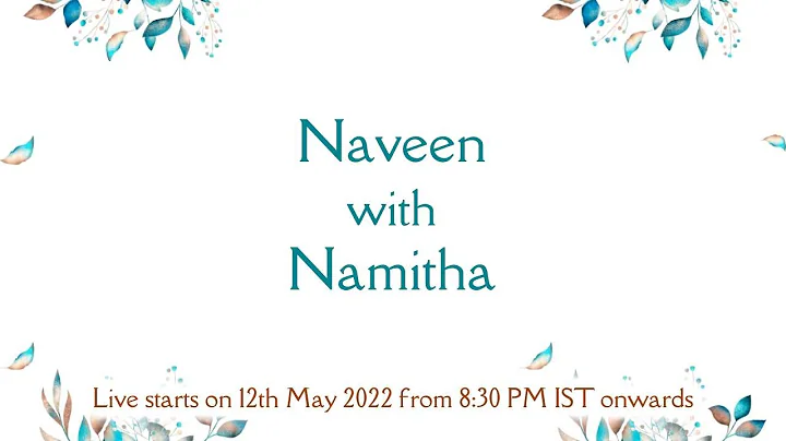 Naveen with Namitha