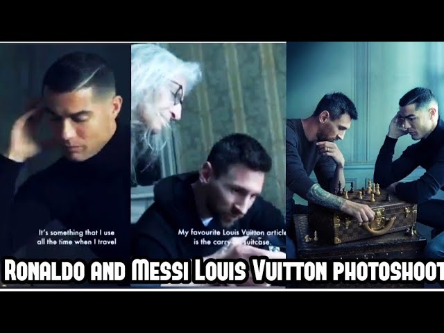 TC on X: Behind the scenes of the Ronaldo and Messi Louis Vuitton picture  advrrt.  / X