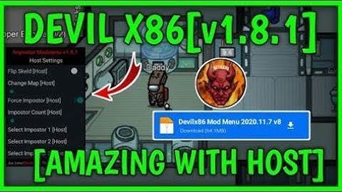 How to get devilx86 mod menu for among us!2021