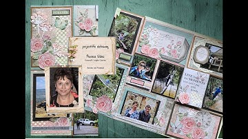 projectlife  process video 2020 tutorial, make you own kit and cards scrapbook layout