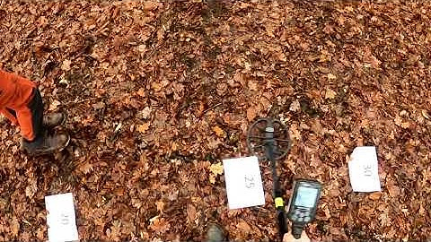 Nokta Makro Simplex+ Depth testing with different coils - SP24, SP28, Detech Ultimate 13