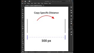 Trick Copy Specific Distance in Adobe Illustrator