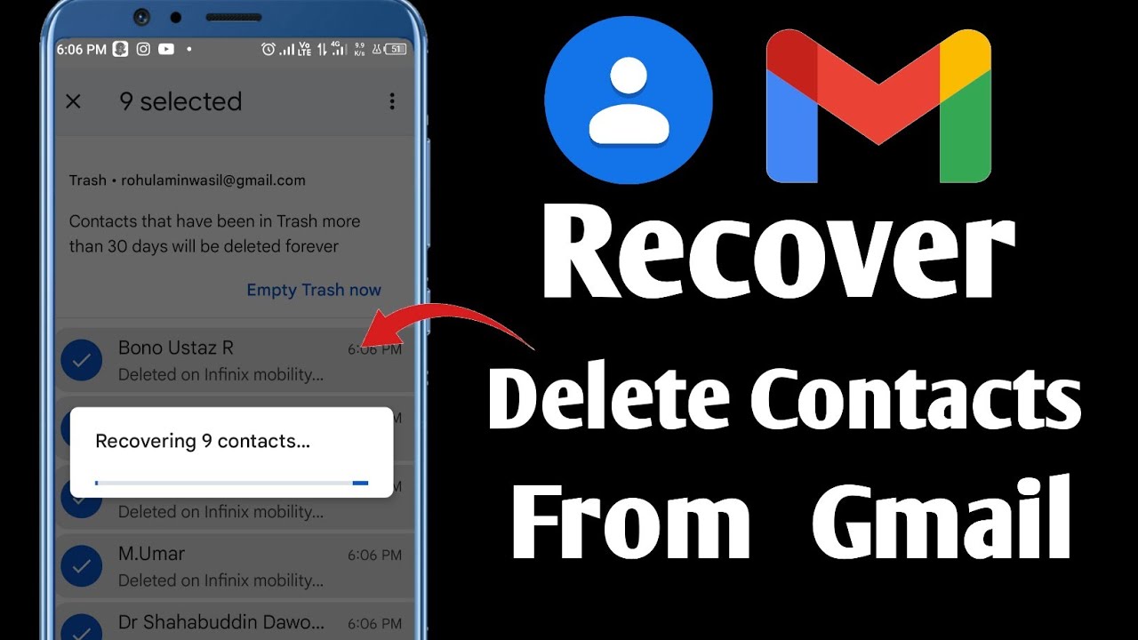 How To Recover Deleted Contacts From Android | Deleted Contacts Kaise ...