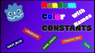 Godot: Get Random Color Constants with Names in GDScript (C# Bridge Pt. 2)