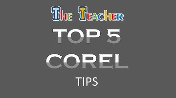 Top 5 CorelDraw X8 Tips and Tricks Tutorial