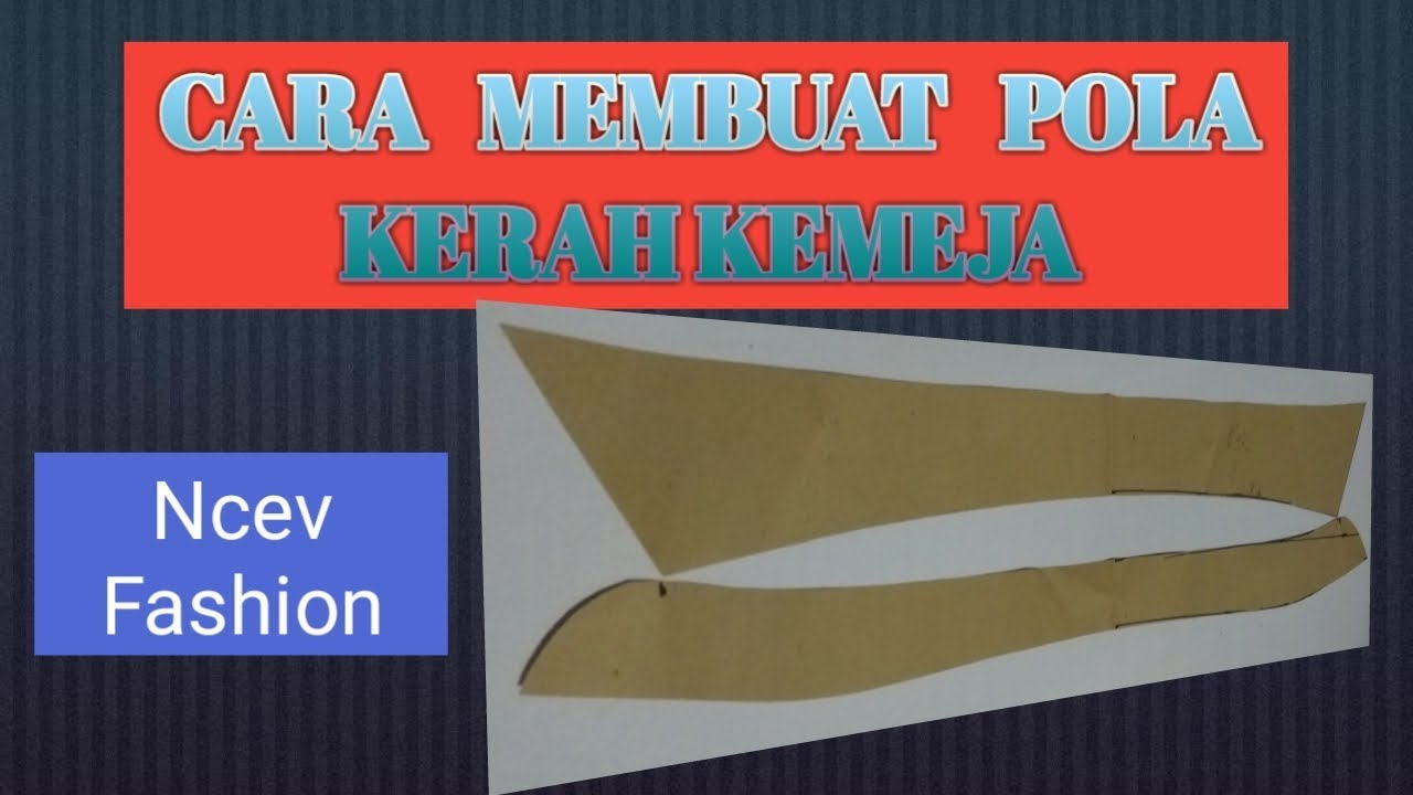 Belajar cara membuat pola kerah kemeja YouTube