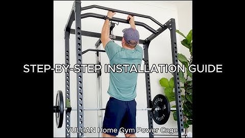 VULCAN Home Gym Power Cage with Lat-Pulldown / Low Row & Extension Kit