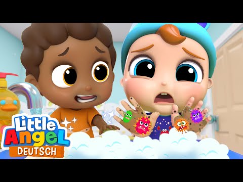 Wir waschen unsere Hände | So ist es richtig! | Little Angel Deutsch - Kinderlieder