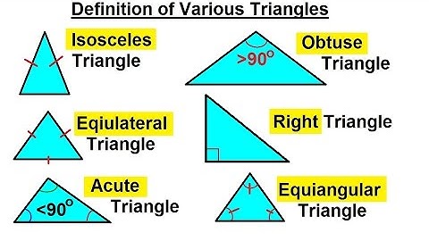 Geometry - Basic Terminology (10 of 34) Definition of Triangles - Isosceles, Acute, Obtuse, ...