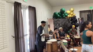 Umoja Drummers Performing West African Rhythm Tiriba.