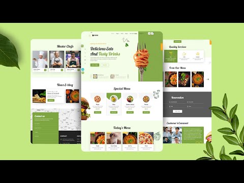 Website Design Design HTML CSS & JavaScript | Restaurant Website Design